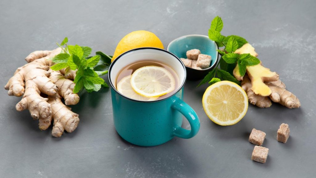 Infused Tea: Fresh Lemon and Ginger